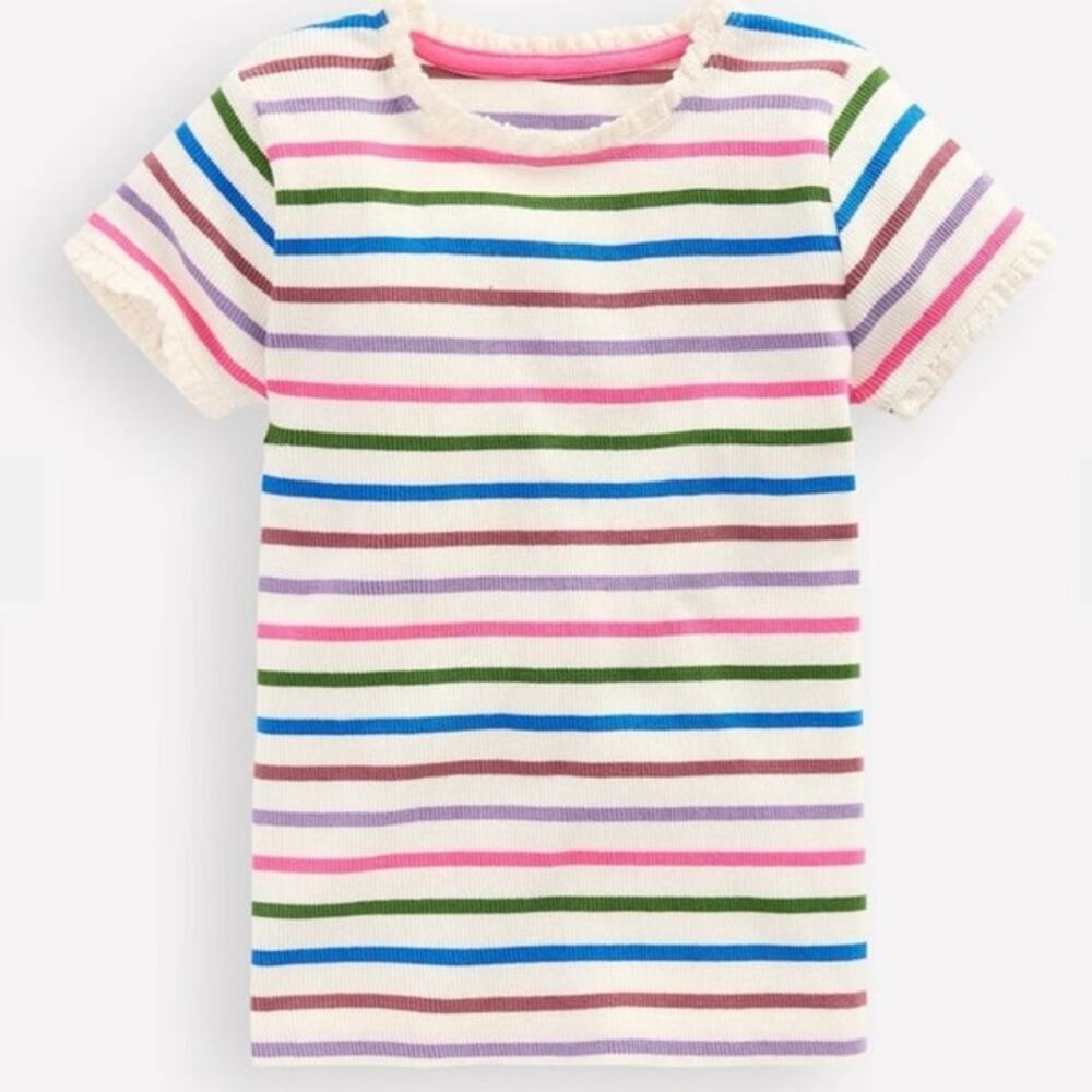 Mini Boden Girls Striped Tee